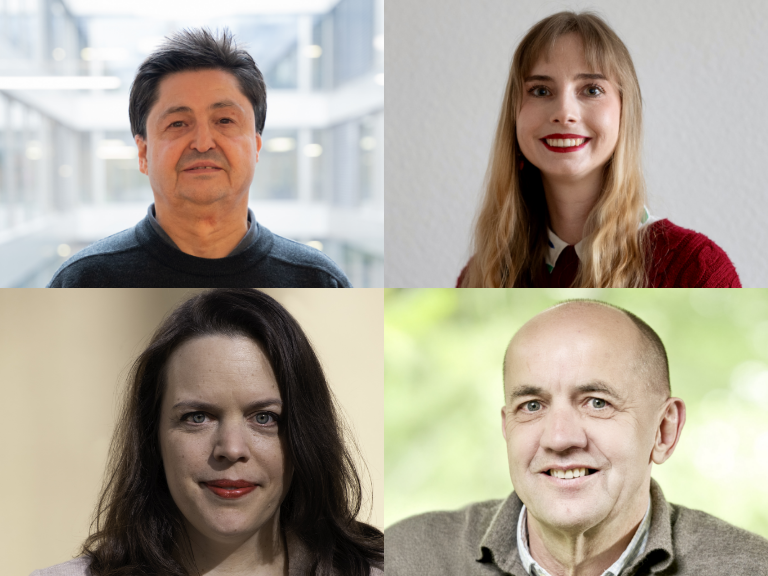 Portraits Jennifer Inauen, Rolf Becker, Valérie Bösch und Achim Conzelmann