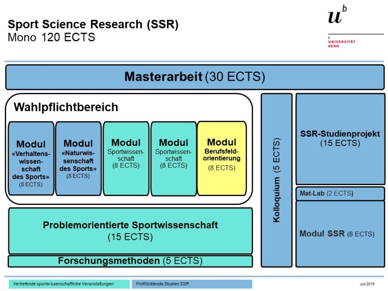 Studienaufbau Master SSR